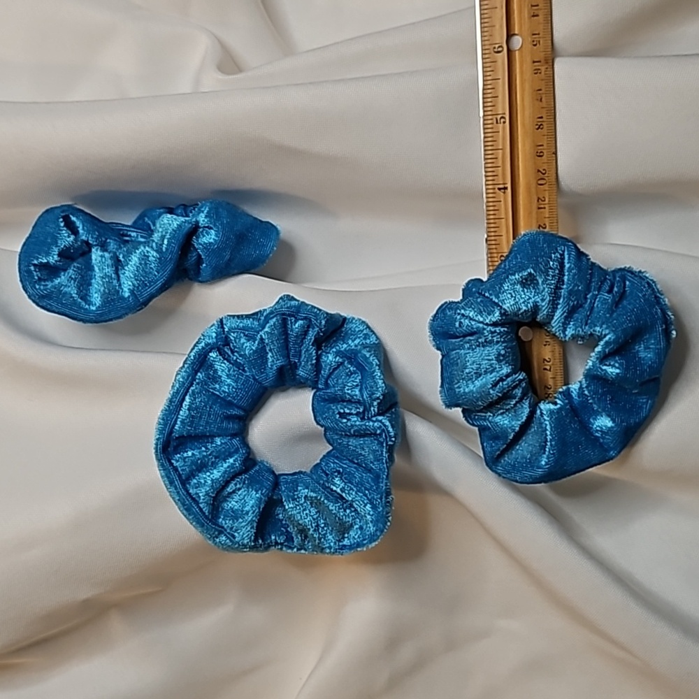 Carolina blue scrunchies